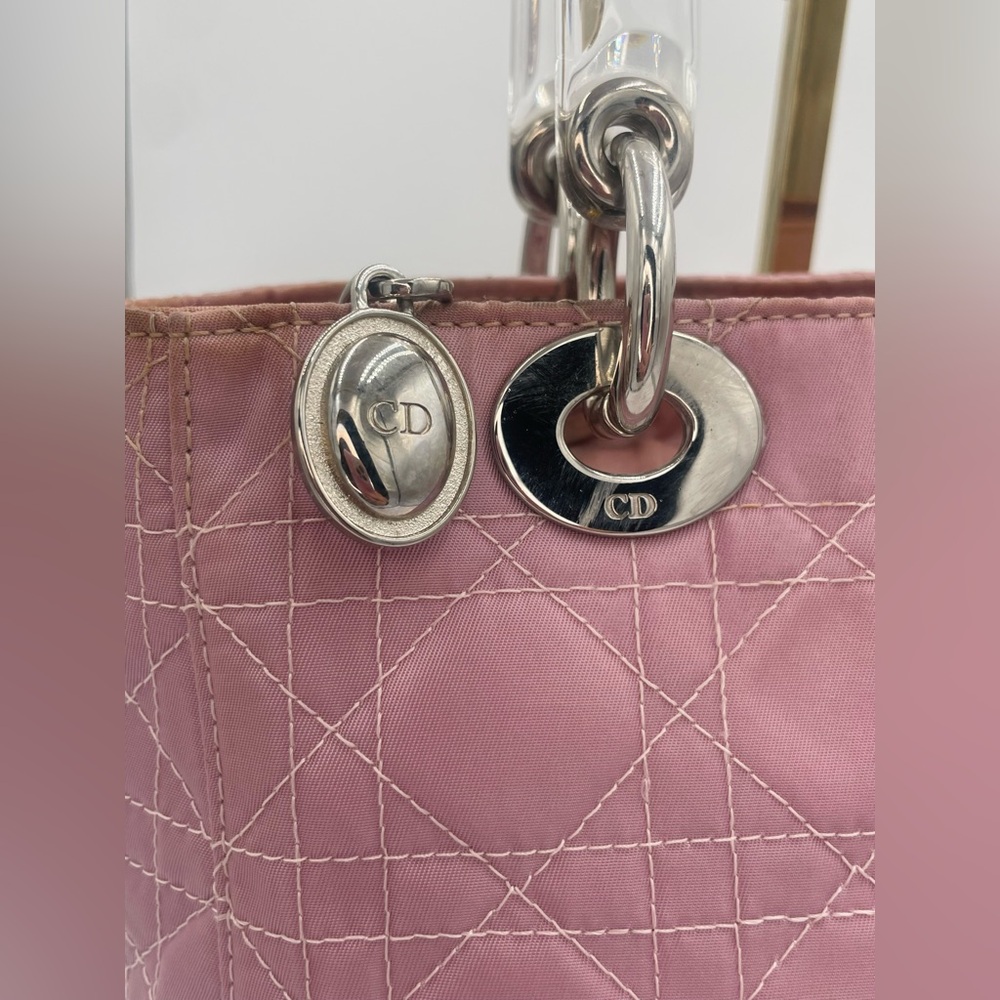 Lady Dior Pink Cannage bag w/ shoulder strap and COA - Picture 5 of 17